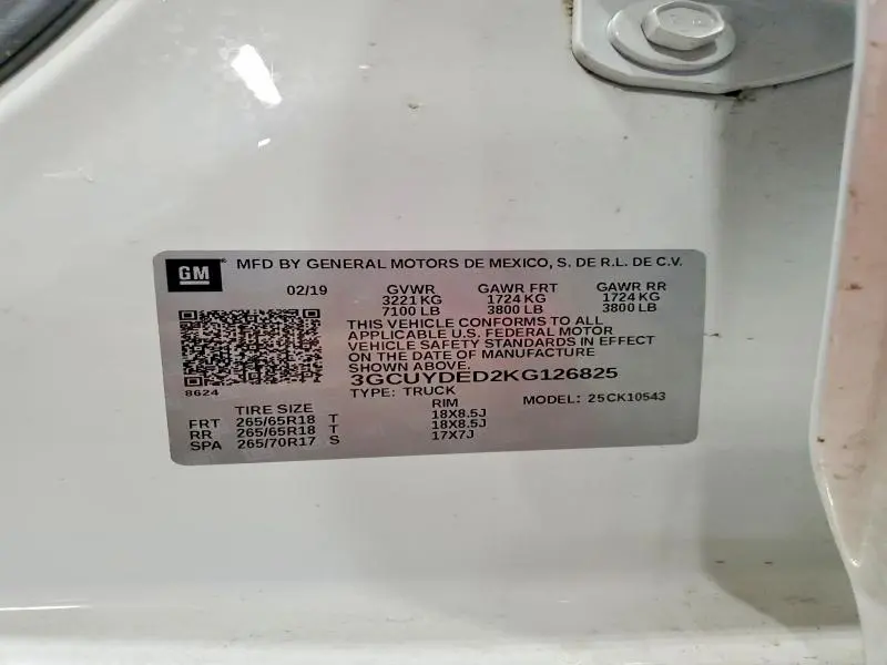 2019 CHEVROLET SILVERADO K1500 LT  