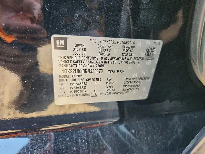 2016 GMC YUKON XL DENALI  