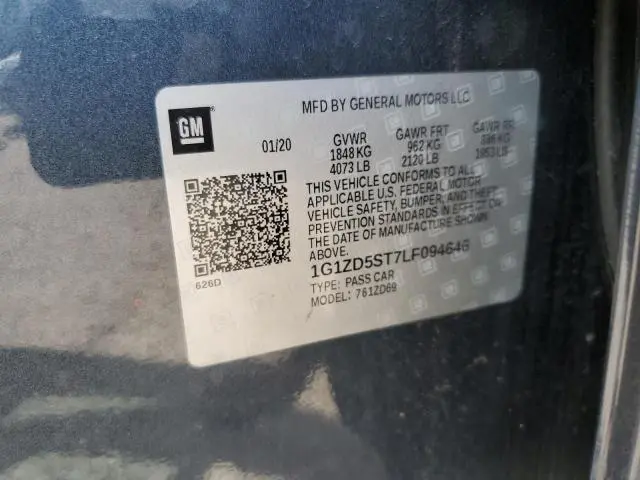 2020 CHEVROLET MALIBU LT  