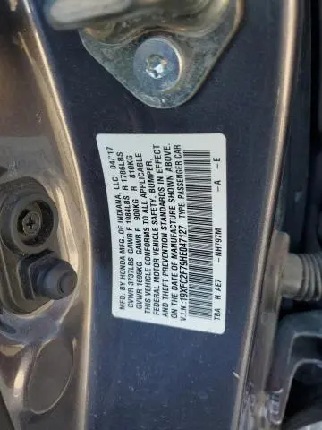 2017 HONDA CIVIC EX  