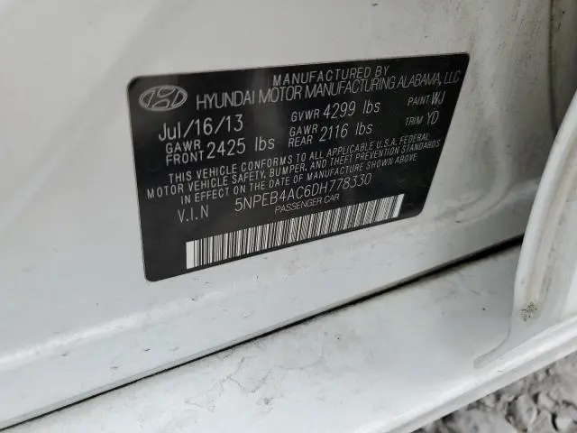 2013 HYUNDAI SONATA GLS