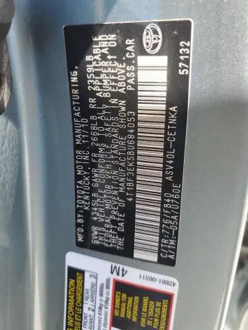 2011 TOYOTA CAMRY BASE