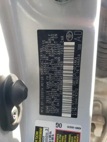 2015 TOYOTA COROLLA L  