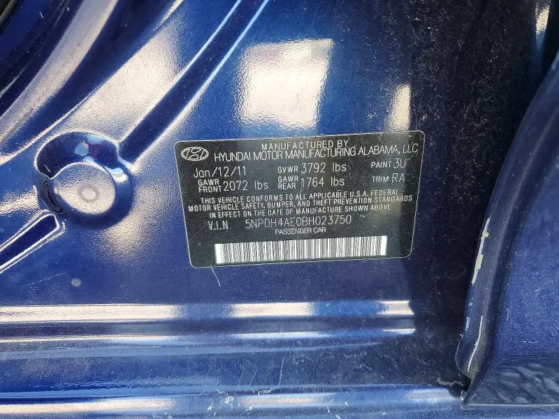 2011 HYUNDAI ELANTRA GLS  