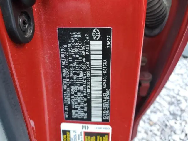 2011 TOYOTA CAMRY BASE  