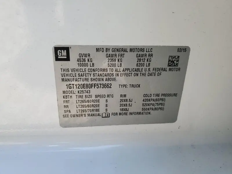 2015 GMC SIERRA K2500 DENALI  