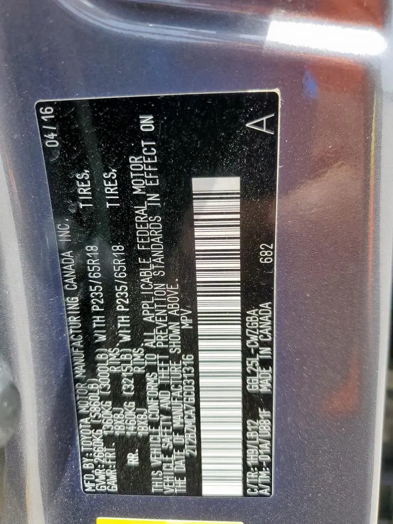 2016 LEXUS RX 350 BASE  