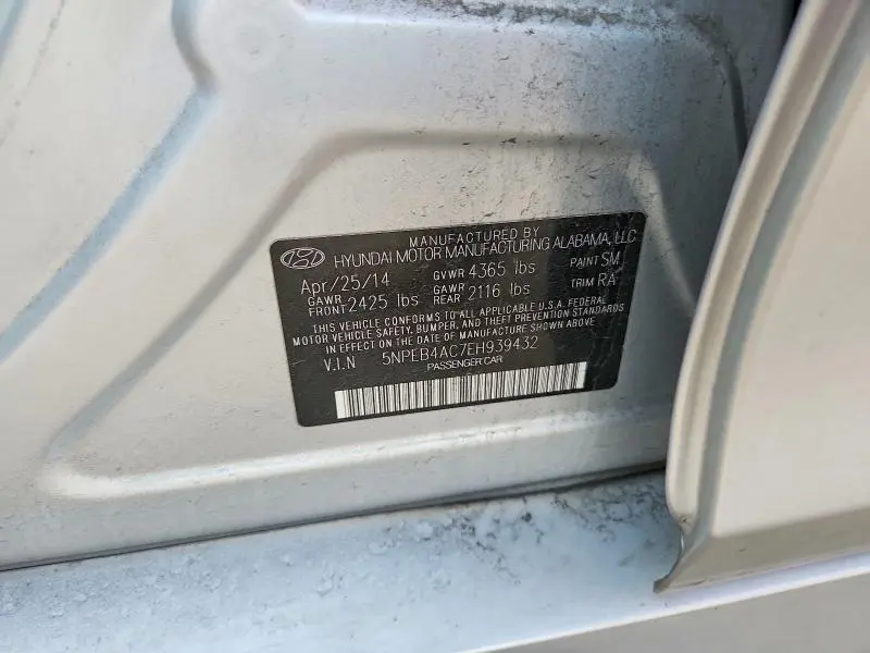 2014 HYUNDAI SONATA GLS  