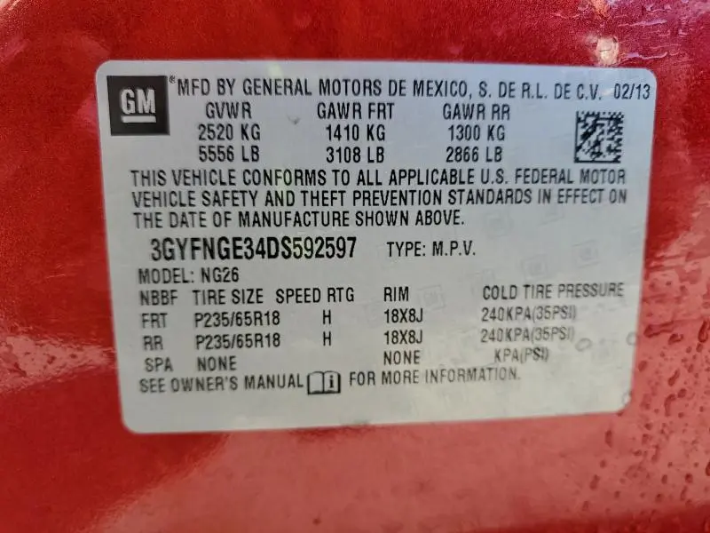 2013 CADILLAC SRX LUXURY COLLECTION  