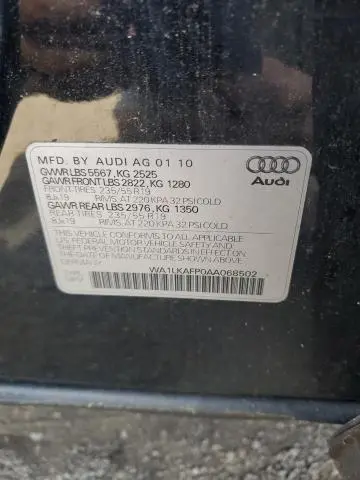 2010 AUDI Q5 PREMIUM PLUS  