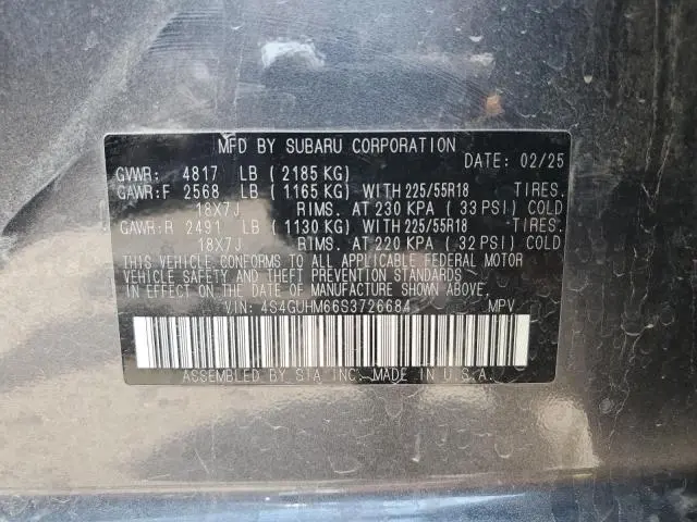 2025 SUBARU CROSSTREK LIMITED  