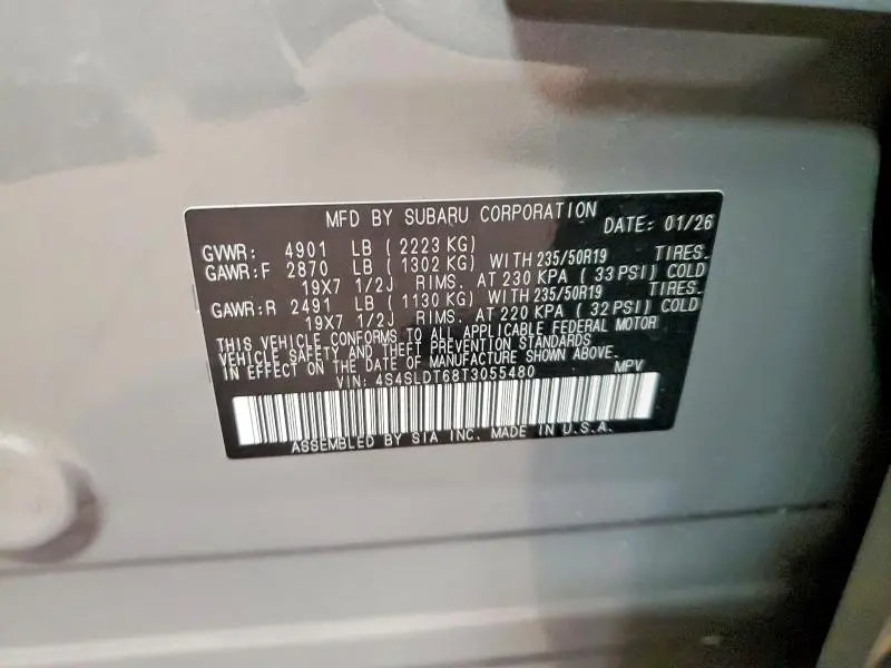 2026 SUBARU FORESTER TOURING  