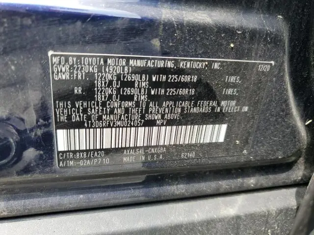 2021 TOYOTA RAV4 LIMITED  