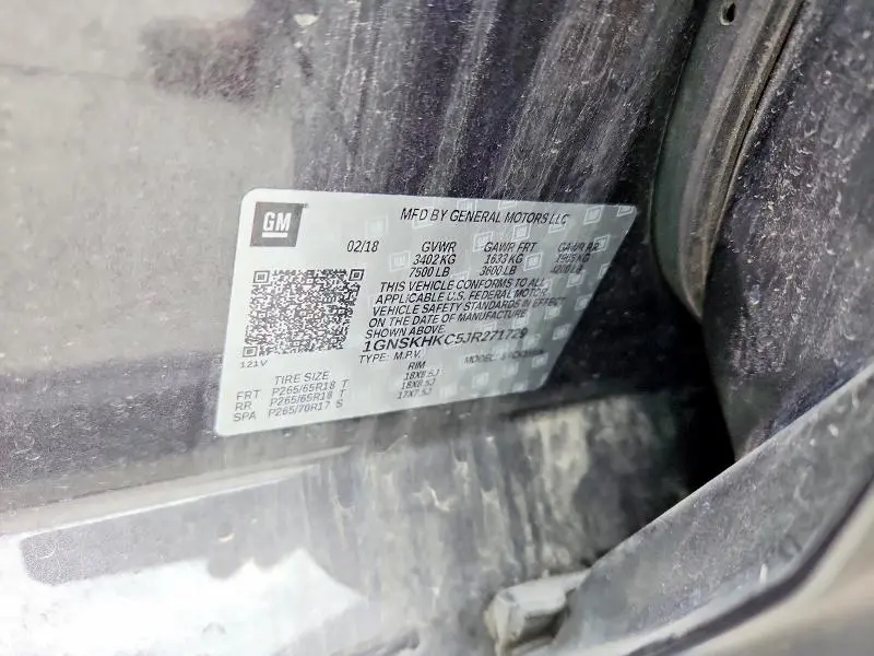 2018 CHEVROLET SUBURBAN K1500 LT  