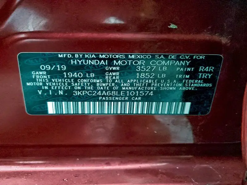 2020 HYUNDAI ACCENT SE  