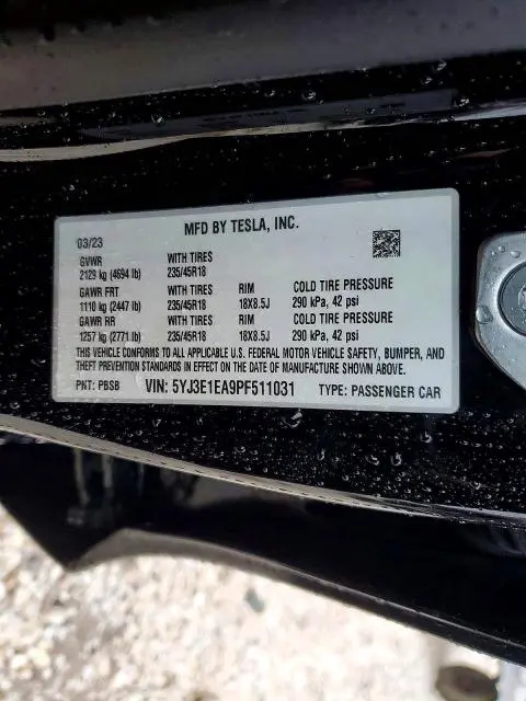 2023 TESLA MODEL 3   