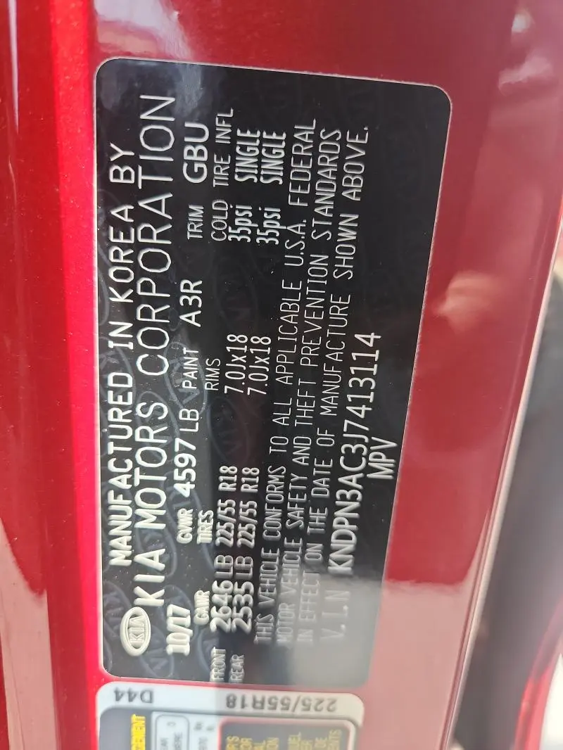 2018 KIA SPORTAGE EX  