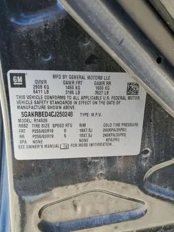 2012 BUICK ENCLAVE   