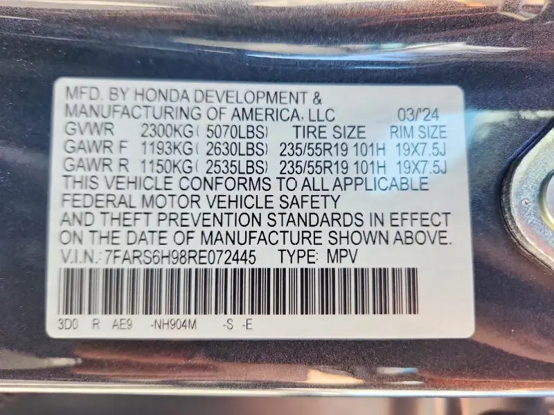 2024 HONDA CR-V SPORT TOURING  