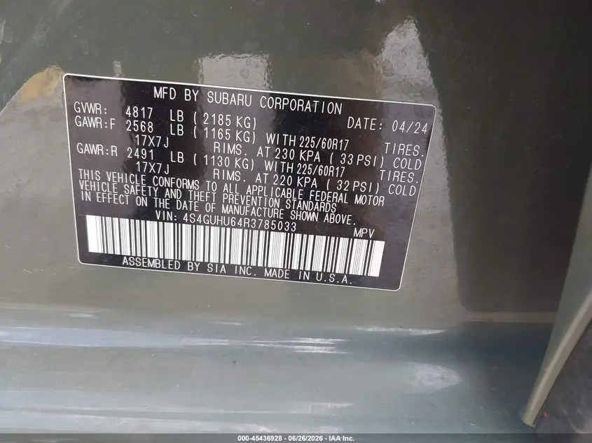 2024 SUBARU CROSSTREK WILDERNESS