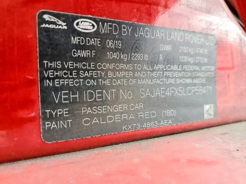 2020 JAGUAR XE S  