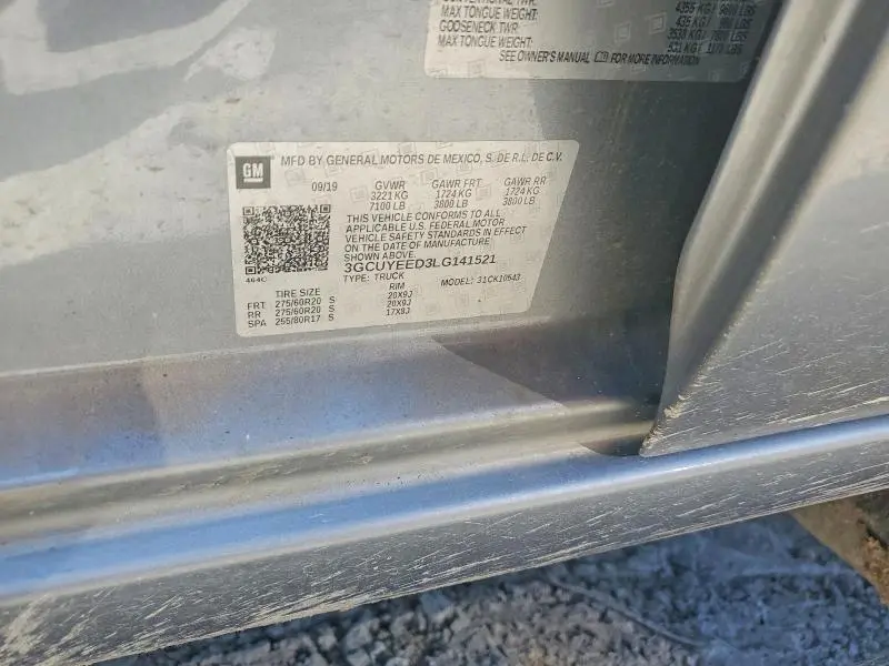 2020 CHEVROLET SILVERADO K1500 RST  