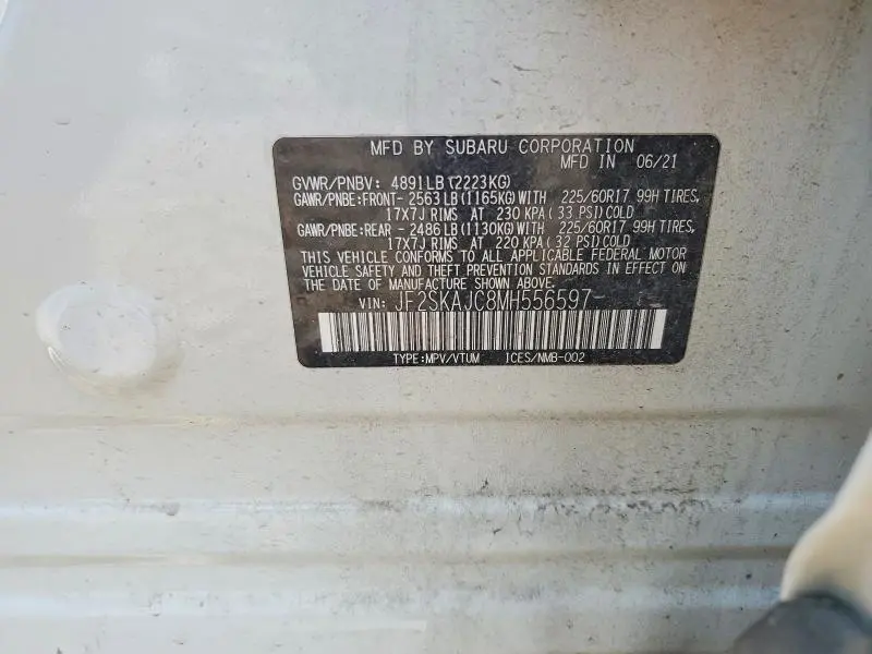 2021 SUBARU FORESTER PREMIUM  