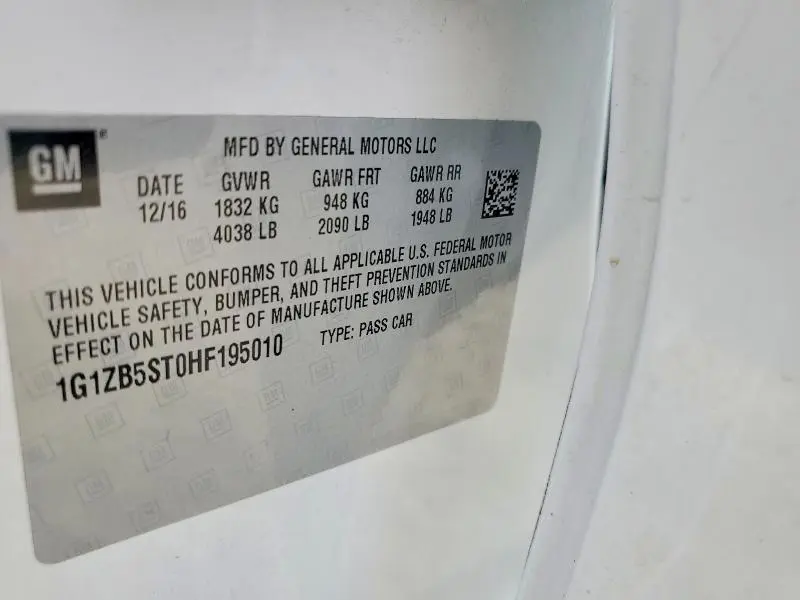 2017 CHEVROLET MALIBU LS  