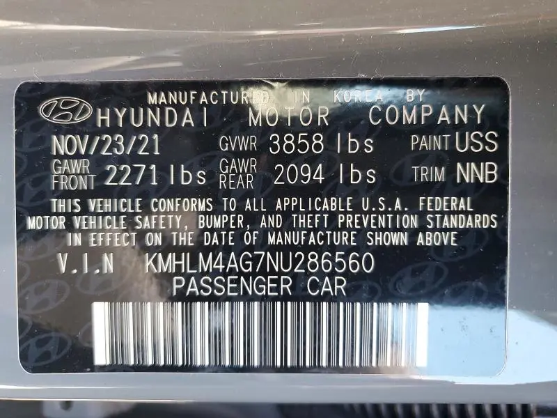 2022 HYUNDAI ELANTRA SEL  