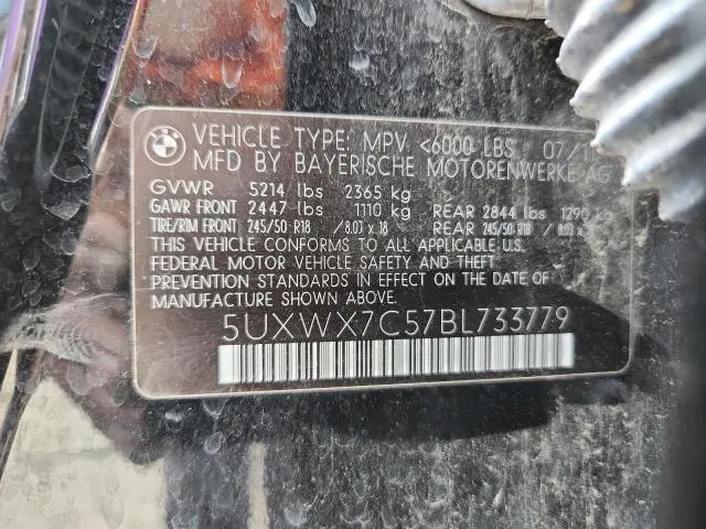 2011 BMW X3 XDRIVE35I  