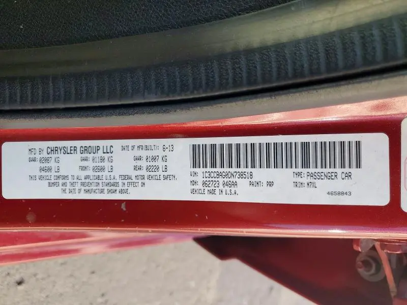 2013 CHRYSLER 200 LX  
