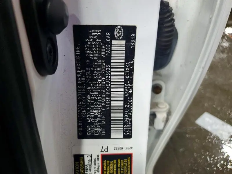 2014 TOYOTA CAMRY SE  