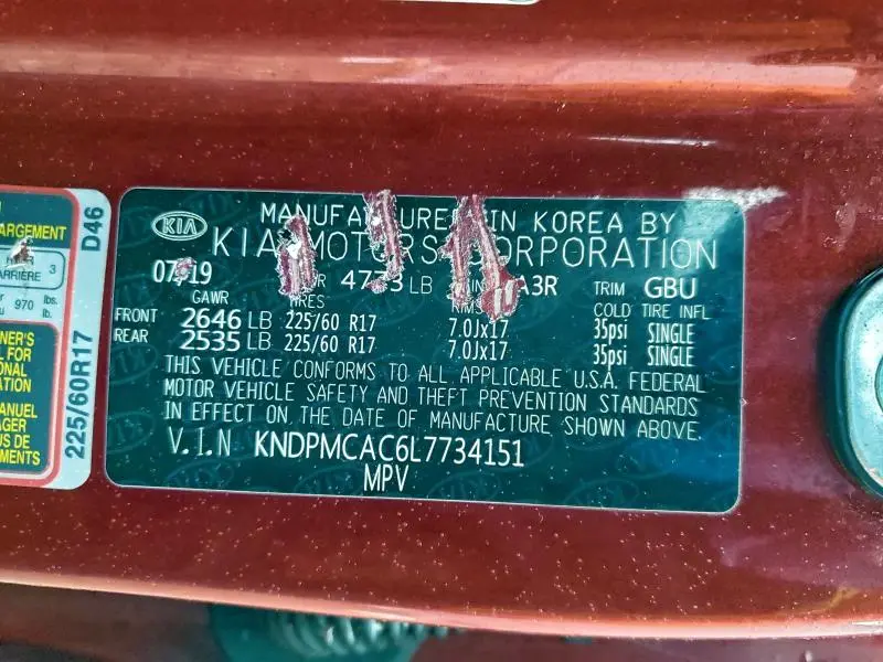 2020 KIA SPORTAGE LX  