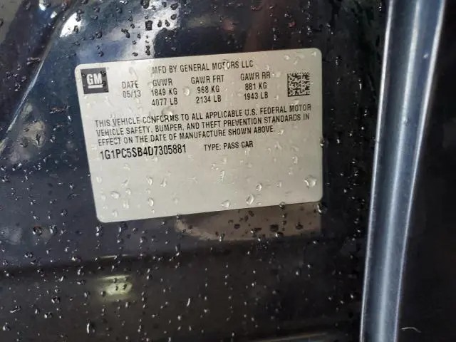 2013 CHEVROLET CRUZE LT  