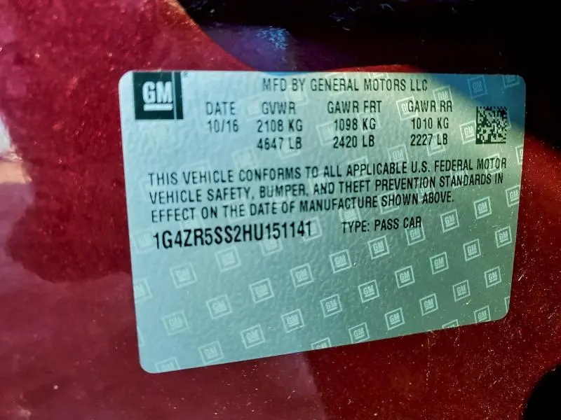 2017 BUICK LACROSSE PREMIUM  