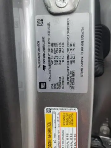 2024 CHEVROLET TAHOE K1500 LT  