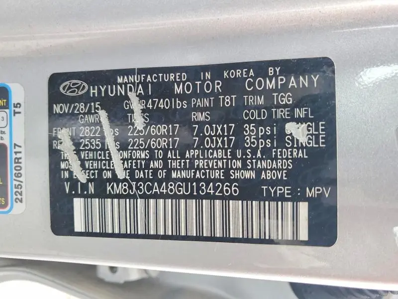 2016 HYUNDAI TUCSON SE  