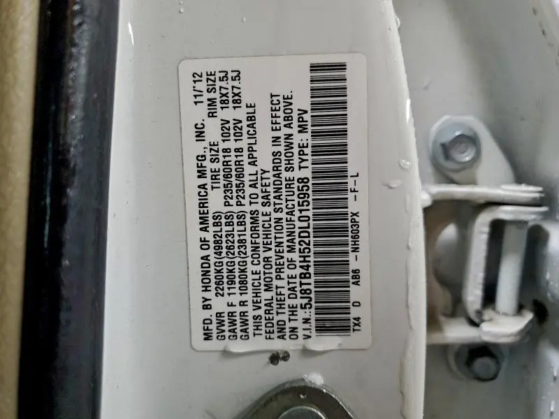 2013 ACURA RDX TECHNOLOGY  