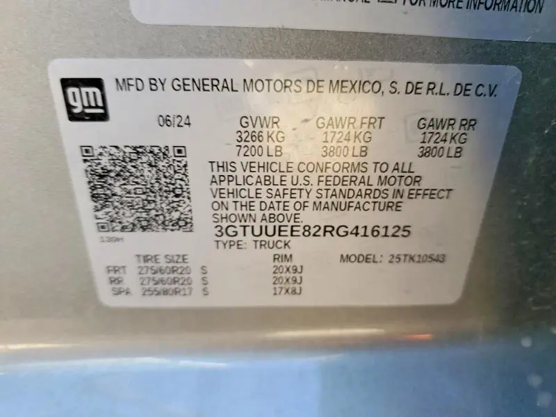 2024 GMC SIERRA K1500 AT4  