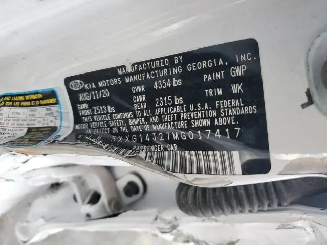2021 KIA K5 LXS