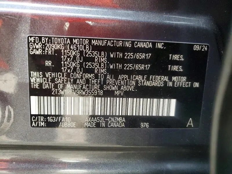 2024 TOYOTA RAV4 XLE  