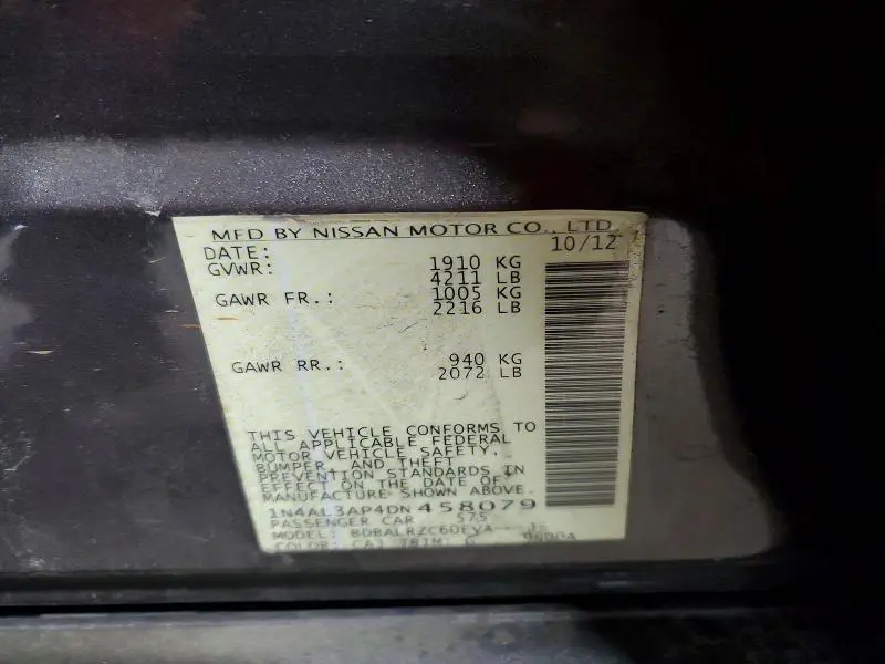 2013 NISSAN ALTIMA 2.5  