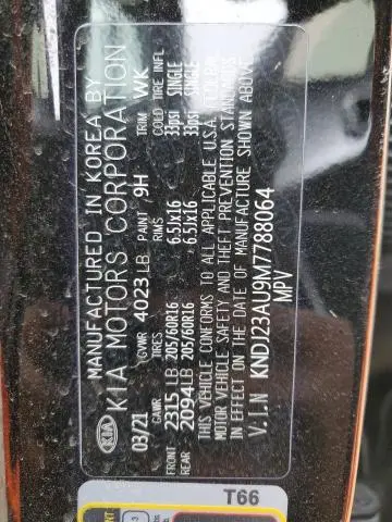 2021 KIA SOUL LX  