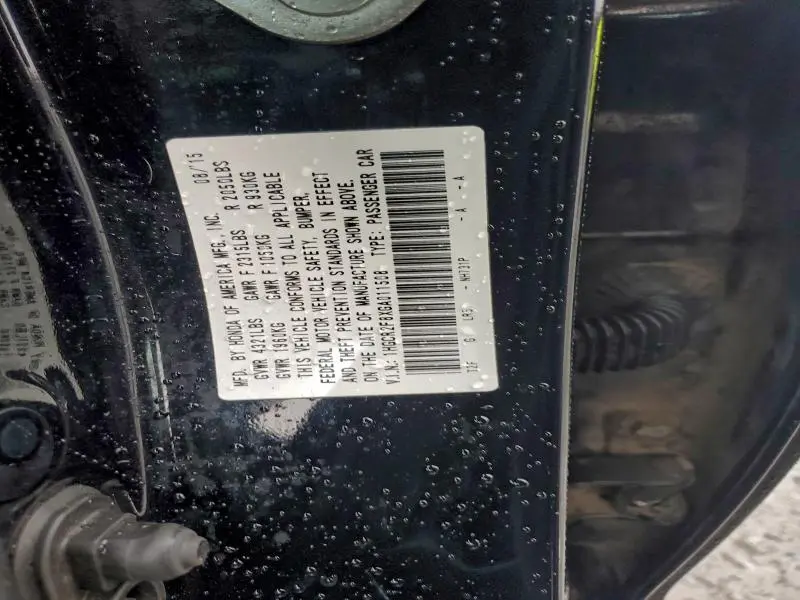 2016 HONDA ACCORD EXL  