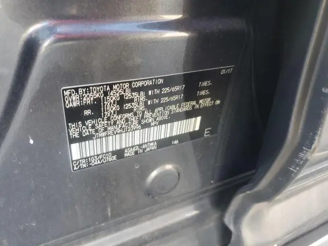 2017 TOYOTA RAV4 XLE  