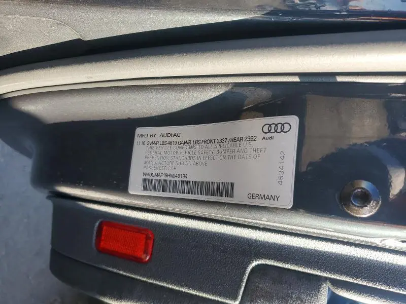 2017 AUDI A4 ULTRA PREMIUM  