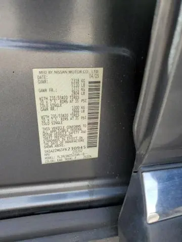 2015 NISSAN MURANO S  