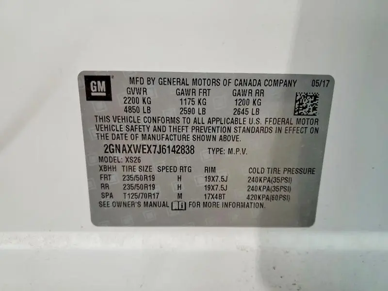 2018 CHEVROLET EQUINOX PREMIER  