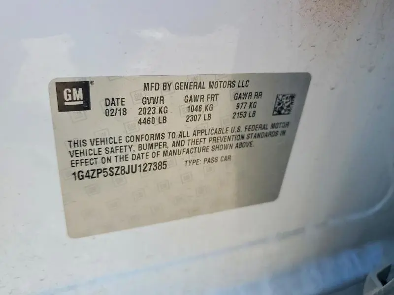 2018 BUICK LACROSSE ESSENCE  