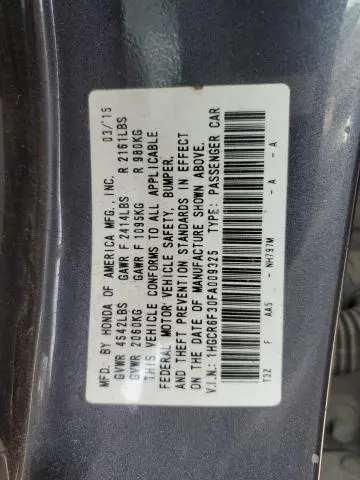 2015 HONDA ACCORD HYBRID  